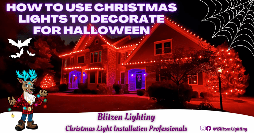 Halloween light installer